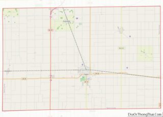 Map of Tipton County, Indiana