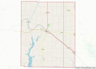 Map of Union County, Indiana