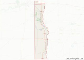 Map of Vermillion County, Indiana