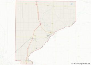 Map of Warren County, Indiana