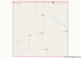 Map of Adair County, Iowa