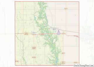 Map of Boone County, Iowa