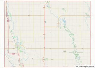 Map of Bremer County, Iowa