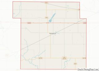 Map of Calhoun County, Iowa