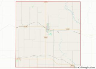 Map of Carroll County, Iowa