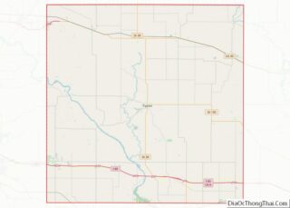 Map of Cedar County, Iowa