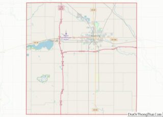 Map of Cerro Gordo County, Iowa