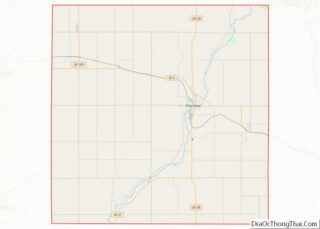 Map of Cherokee County, Iowa