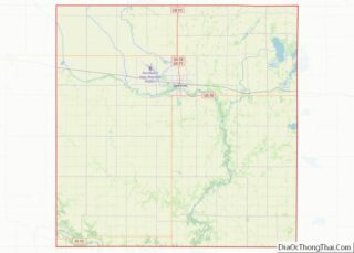 Map of Clay County, Iowa