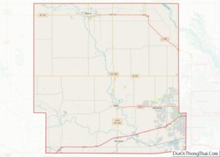 Map of Dallas County, Iowa