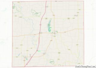 Map of Decatur County, Iowa