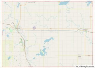 Map of Emmet County, Iowa