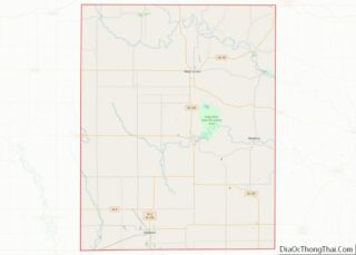 Map of Fayette County, Iowa