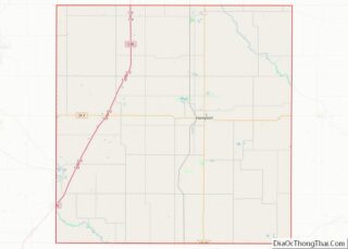 Map of Franklin County, Iowa