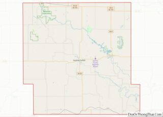 Map of Guthrie County, Iowa