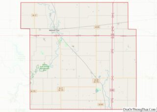 Map of Hamilton County, Iowa