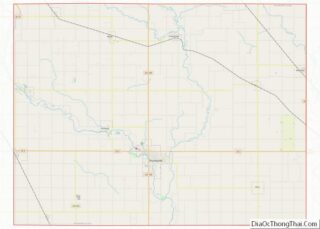 Map of Humboldt County, Iowa