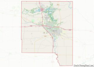 Map of Johnson County, Iowa