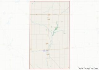 Map of Kossuth County, Iowa