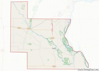 Map of Louisa County, Iowa