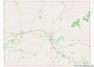 Map of Lucas County, Iowa