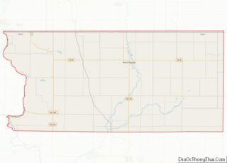 Map of Lyon County, Iowa