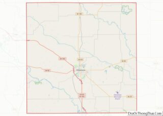 Map of Mahaska County, Iowa