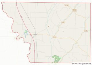 Map of Monona County, Iowa