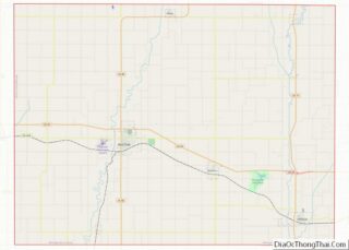 Map of Montgomery County, Iowa