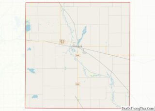 Map of Palo Alto County, Iowa