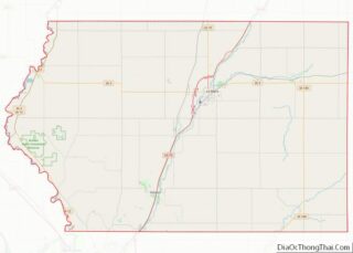 Map of Plymouth County, Iowa