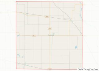 Map of Pocahontas County, Iowa