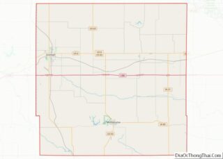 Map of Poweshiek County, Iowa