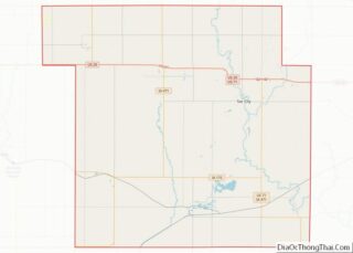 Map of Sac County, Iowa