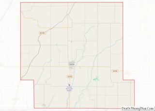 Map of Shelby County, Iowa