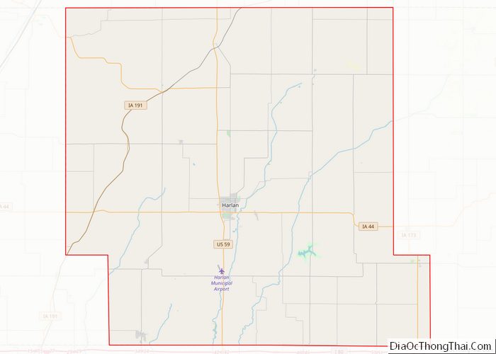 Map of Shelby County