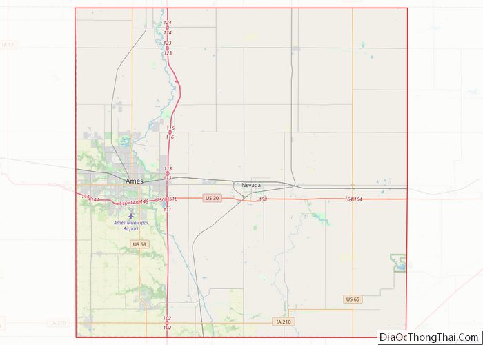 Map of Story County