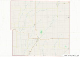 Map of Taylor County, Iowa