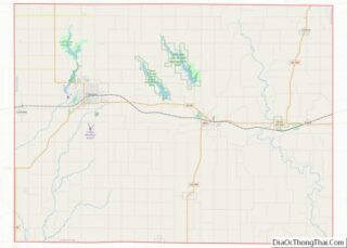 Map of Union County, Iowa