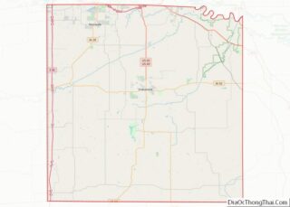 Map of Warren County, Iowa