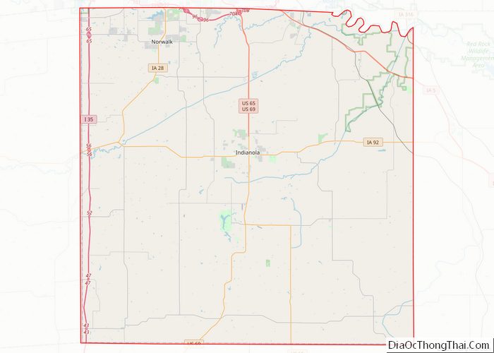 Map of Warren County