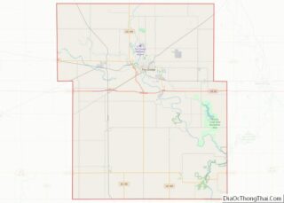 Map of Webster County, Iowa