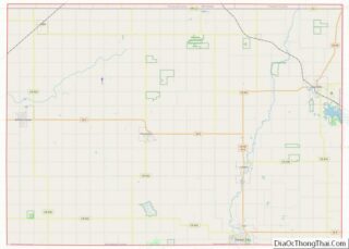 Map of Winnebago County, Iowa