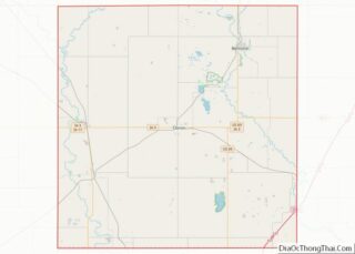 Map of Wright County, Iowa