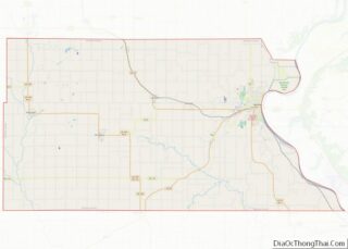 Map of Atchison County, Kansas