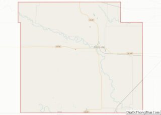 Map of Barber County, Kansas