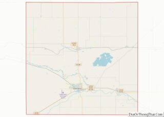 Map of Barton County, Kansas