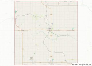 Map of Brown County, Kansas