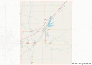 Map of Butler County, Kansas