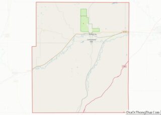 Map of Chase County, Kansas